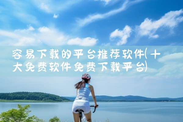 容易下载的平台推荐软件