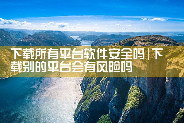 下载所有平台软件安全吗