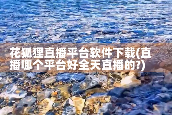 花狐狸直播平台软件下载